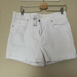 American eagle white denim shorts with tags!